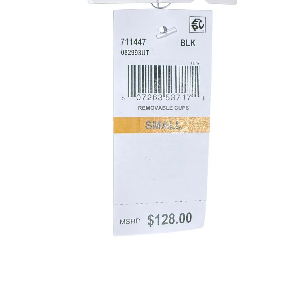 Becca Color Play High Neck Crochet Navy Blue One Piece Swimsuit Size Small - Image 9