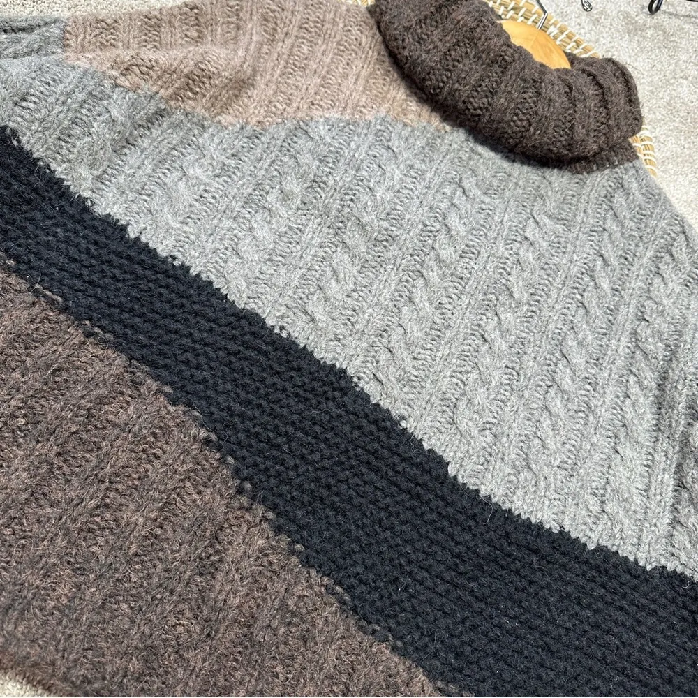 Sweaty Betty Weekender Roll Neck Jumper Chunky Sweater Wool Alpaca Blend Size M - Image 8