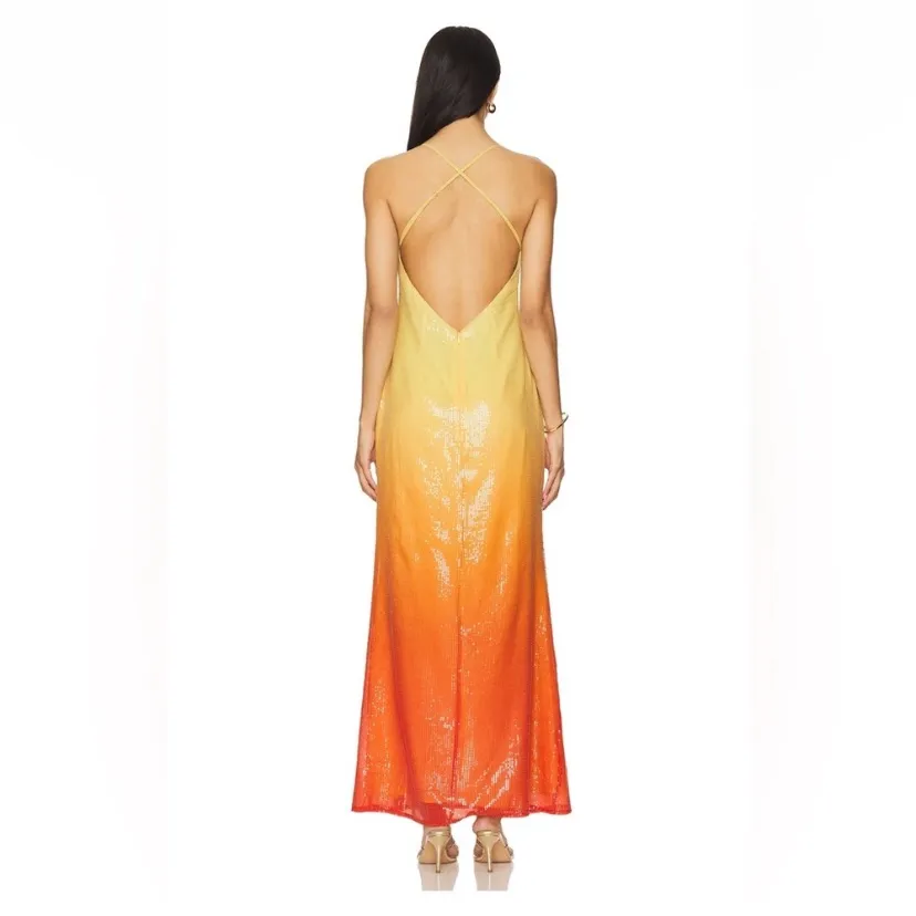 Runaway the Label‎ Niyah Maxi Dress in Mimosa Ombré size small nwt - Image 3