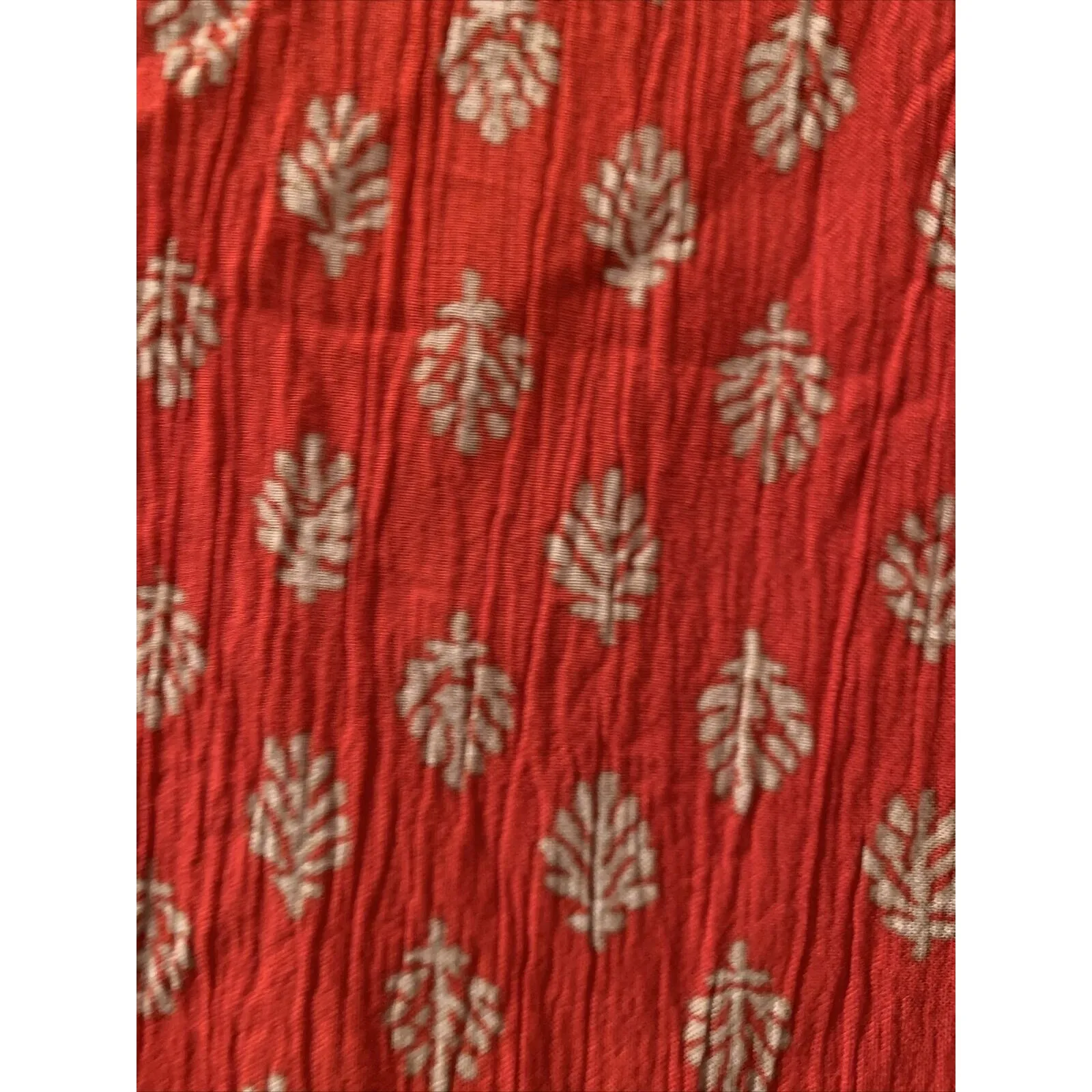 Eddie Bauer Women's Shell Print Sleeveless Top Blouse Red Ivory Unknown … - Image 9