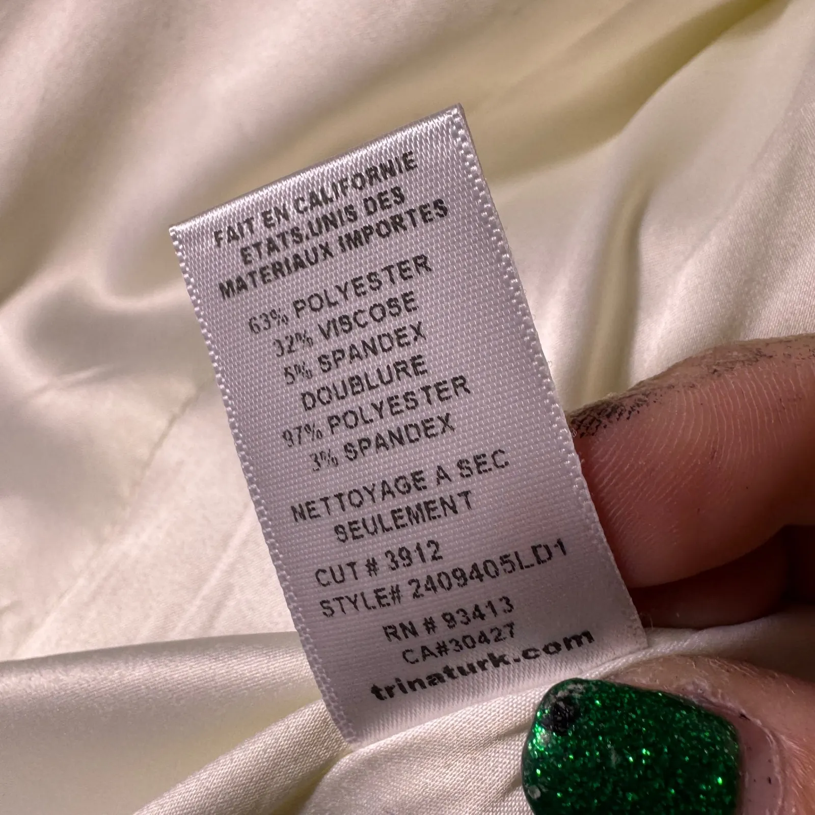 NWT Trina Turk Winter White Double Breasted Blazer Jacket Size 0 - Image 11