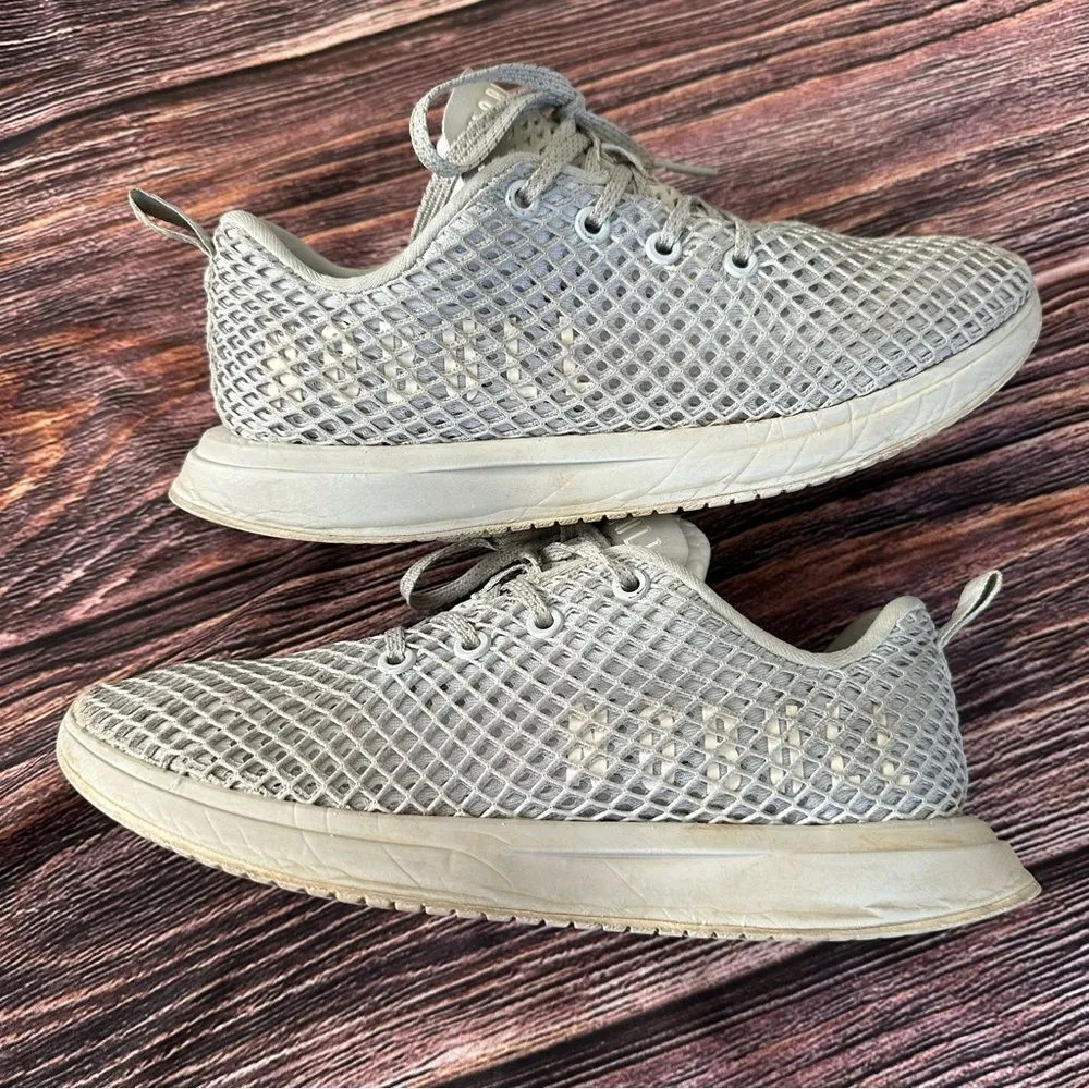 Nobull Project Knit Runner Diamond Mesh White Gum Running Shoes Women Sz 8 - Image 4