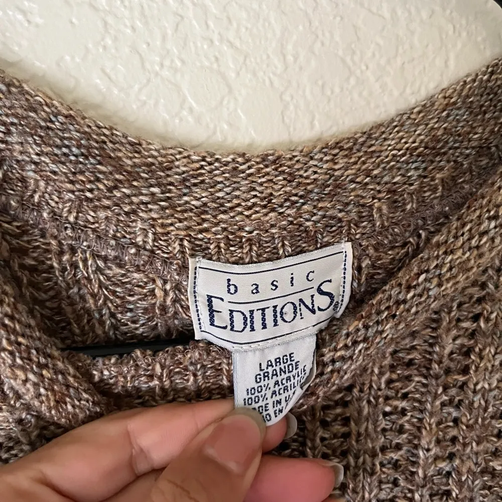 Vintage chunky knit sweater Size L - Image 2