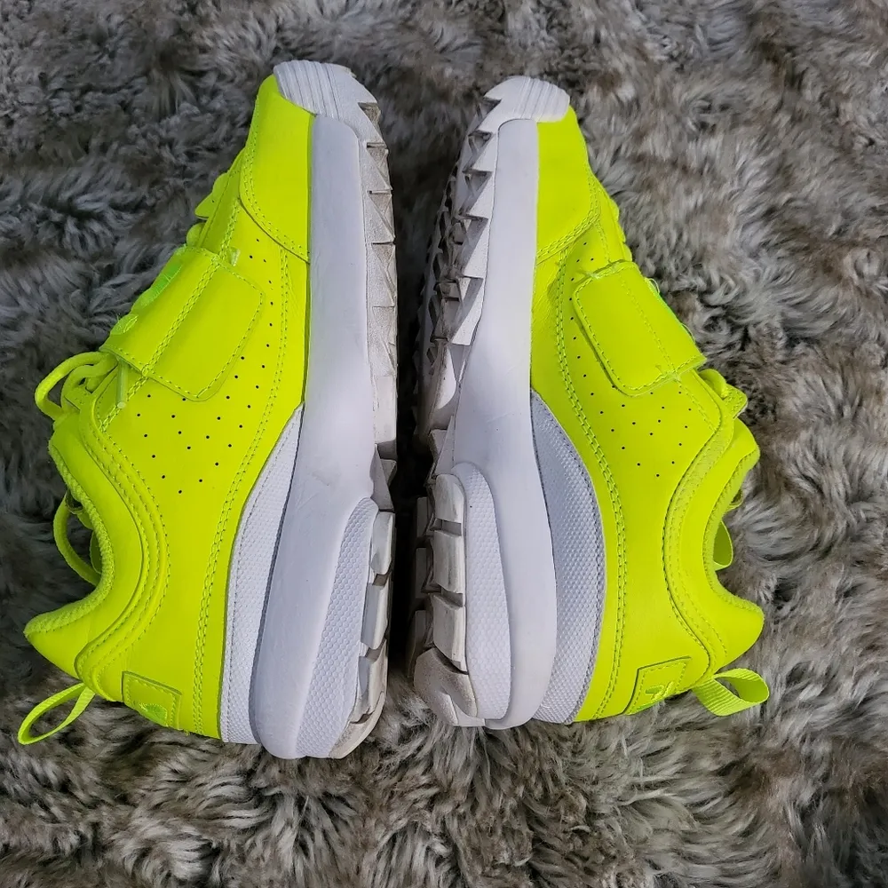 Fila Disruptor 2 Applique Neon Velcro Strap Sneakers Women's Size 6.5 - Image 6