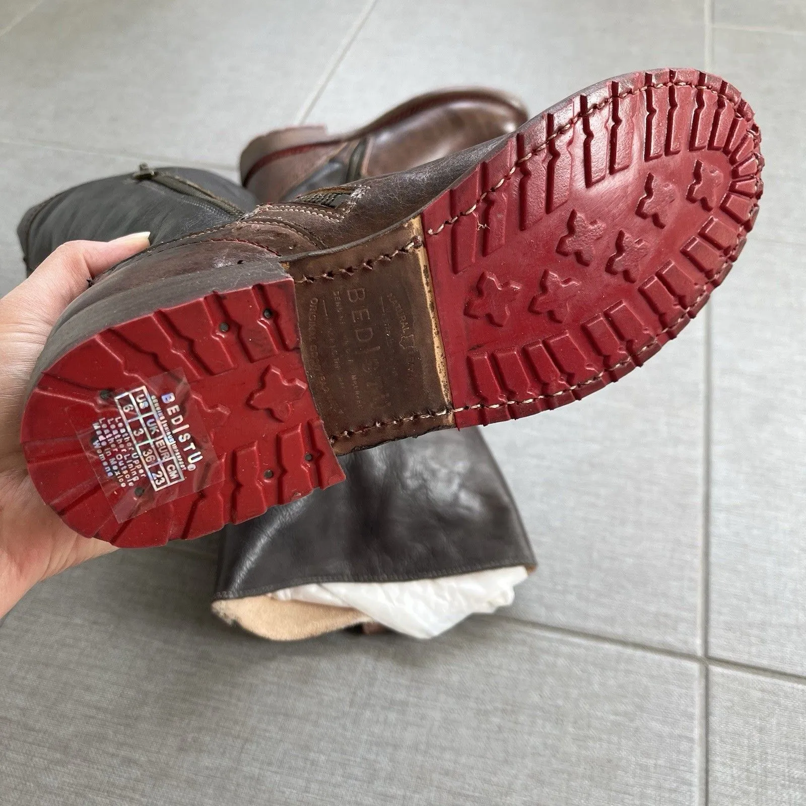 BED STU Jacqueline Wide Calf Size 6 Brown NEW Western Cowgirl Rodeo Cowboy Boho - Image 6