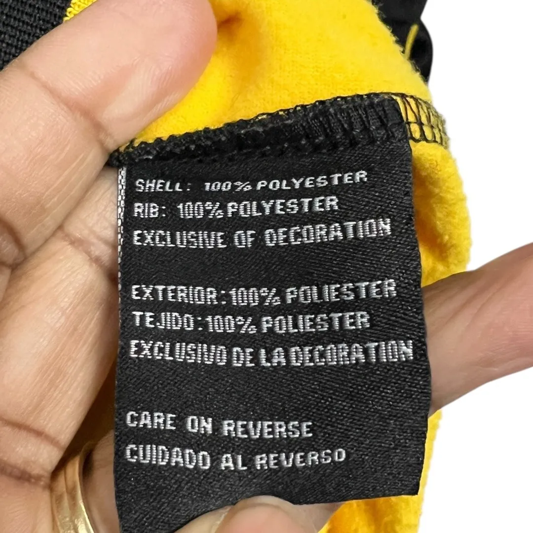 NFL Team Apparel Womens Pittsburgh Steelers Track Jacket Black/Gold Sz. Medium - Image 3