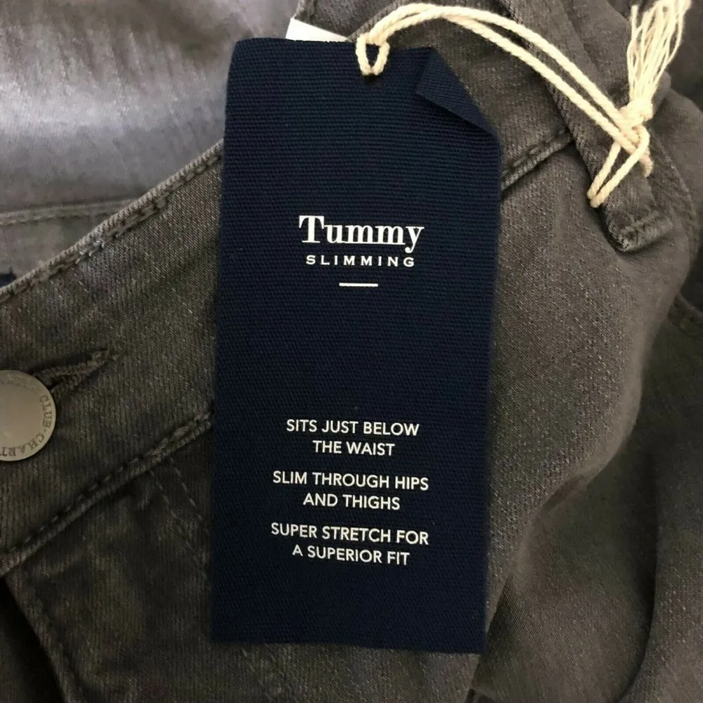 Charter Club Womens Jeans Lexington Straight Tummy Slimming Stretch Gray 28W - Image 6