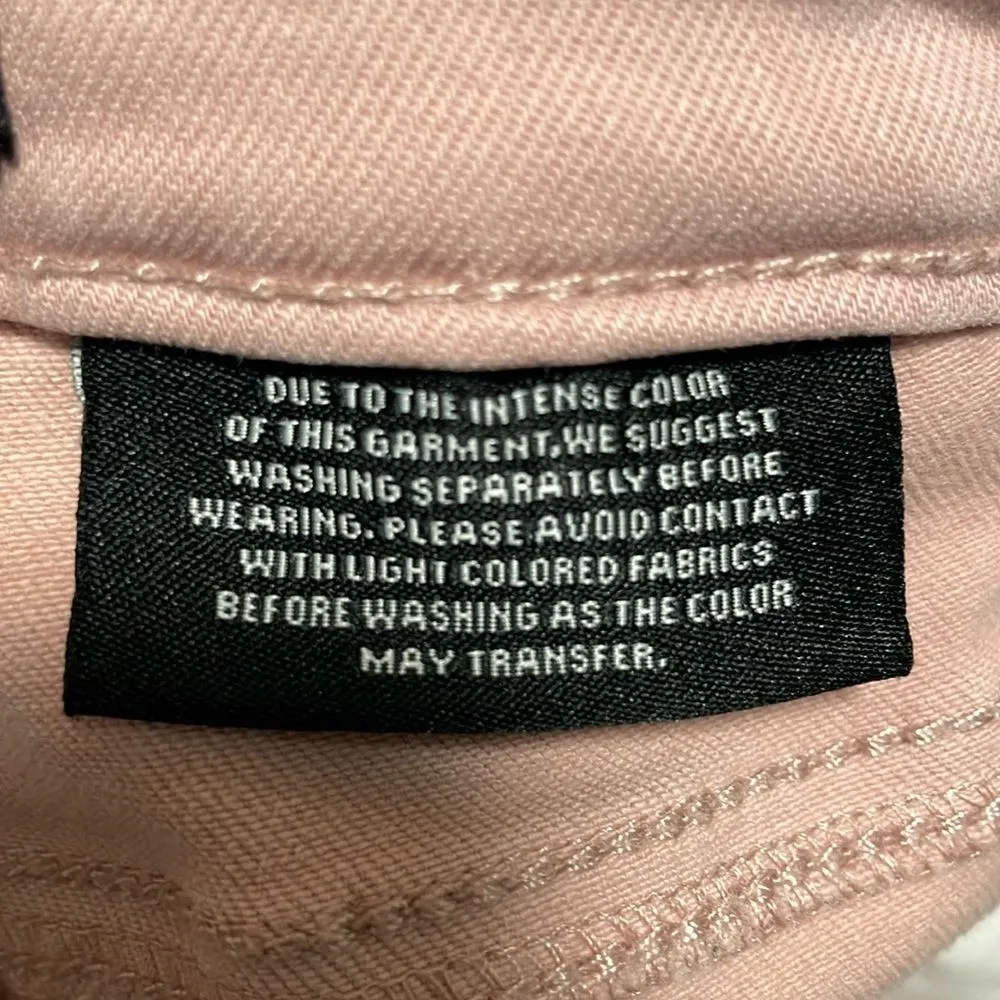 Buffalo David Bitton Mid Rise Stretch Skinny Avalon Jeans Forever Pink Size 10 - Image 9