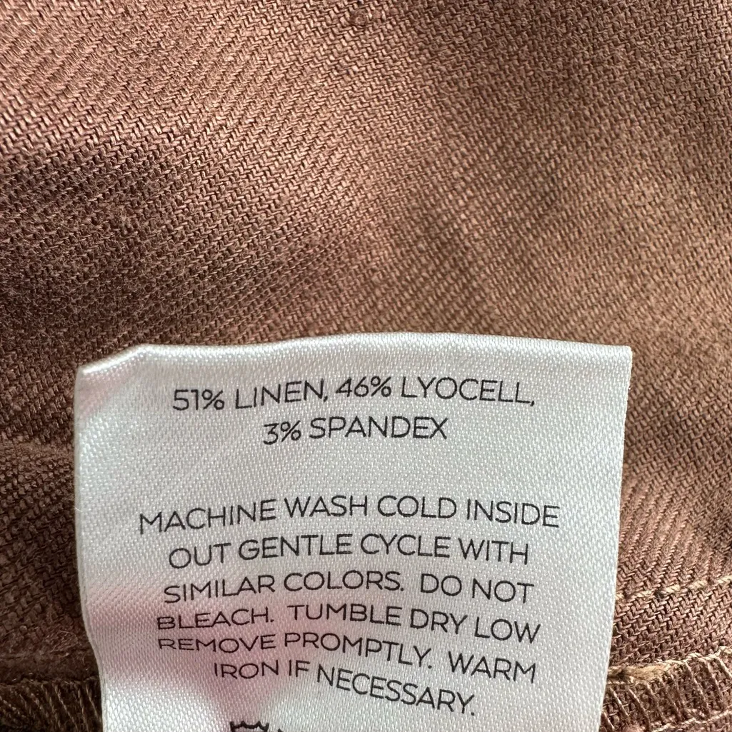 Level 99 Spiced Leopard Button Front Overall Above Knee Dress size Large Pockets Brown - Image 11