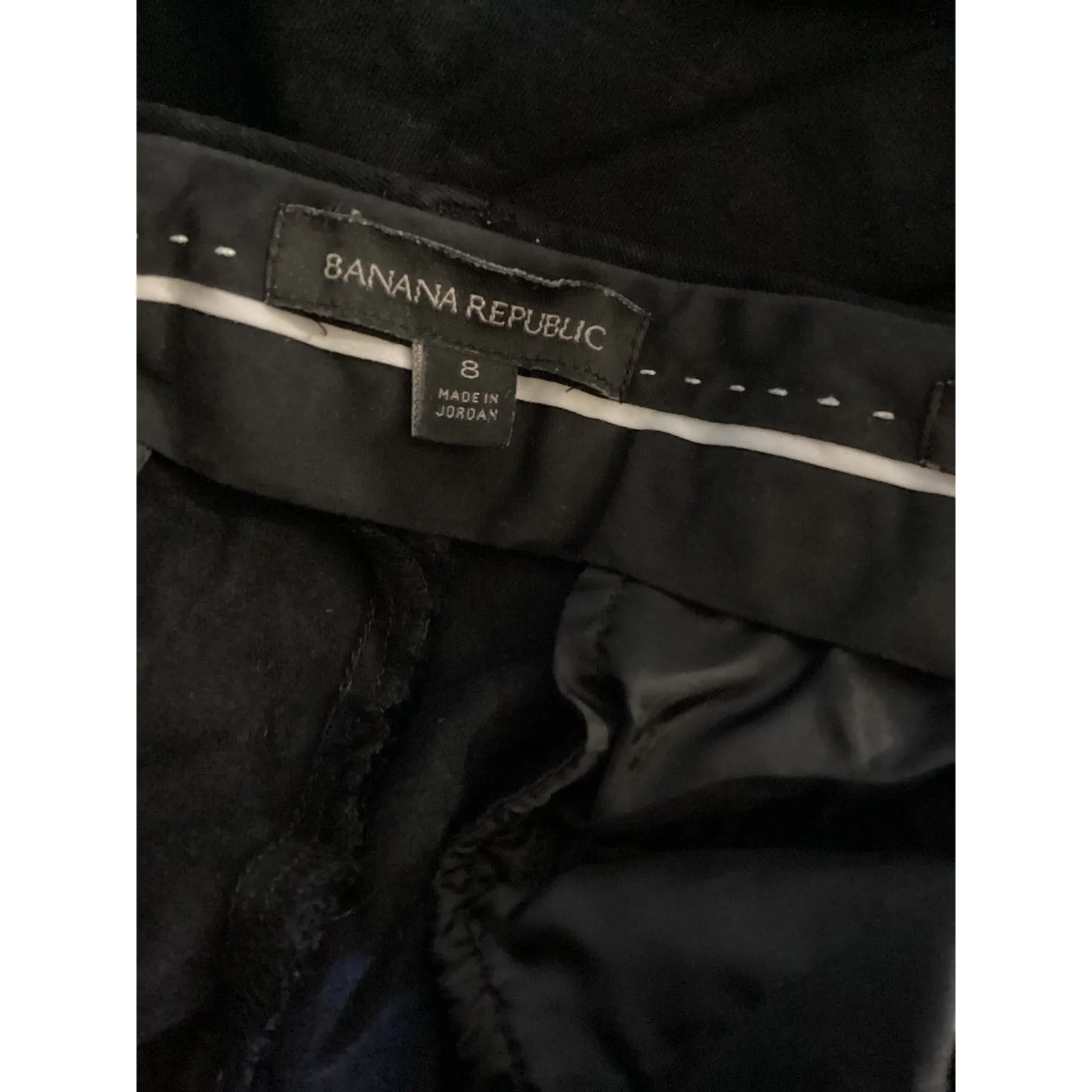 Banana Republic Pants Womens 8 Black Sloan Slim Ankle Office Dress Stretch - Image 5