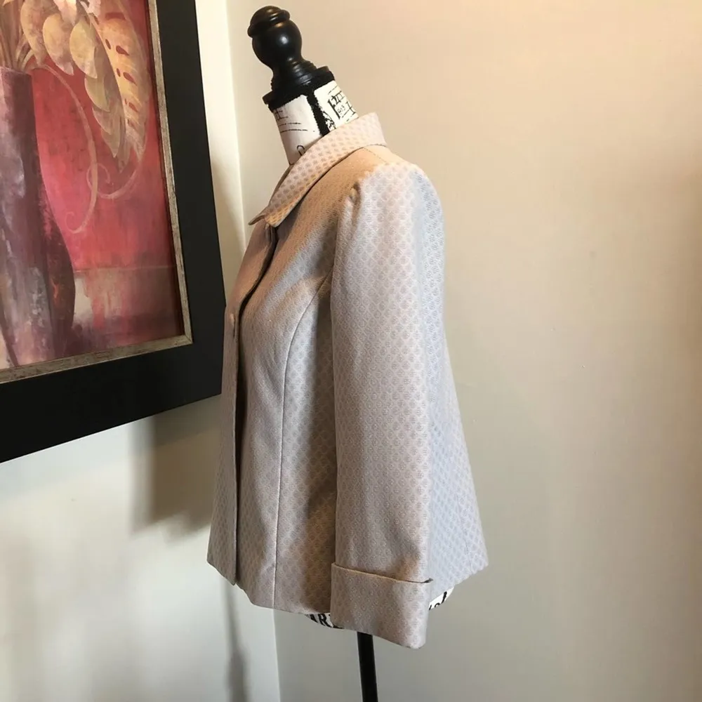 GIORGIO SANT’ ANGELO suit Jacket Blazer Gray Size 12 formal wedding business - Image 4