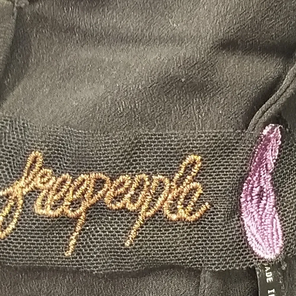 {4} Free People Black Night Queen Floral Lace Collar Neck Cocktail Dress - Image 13