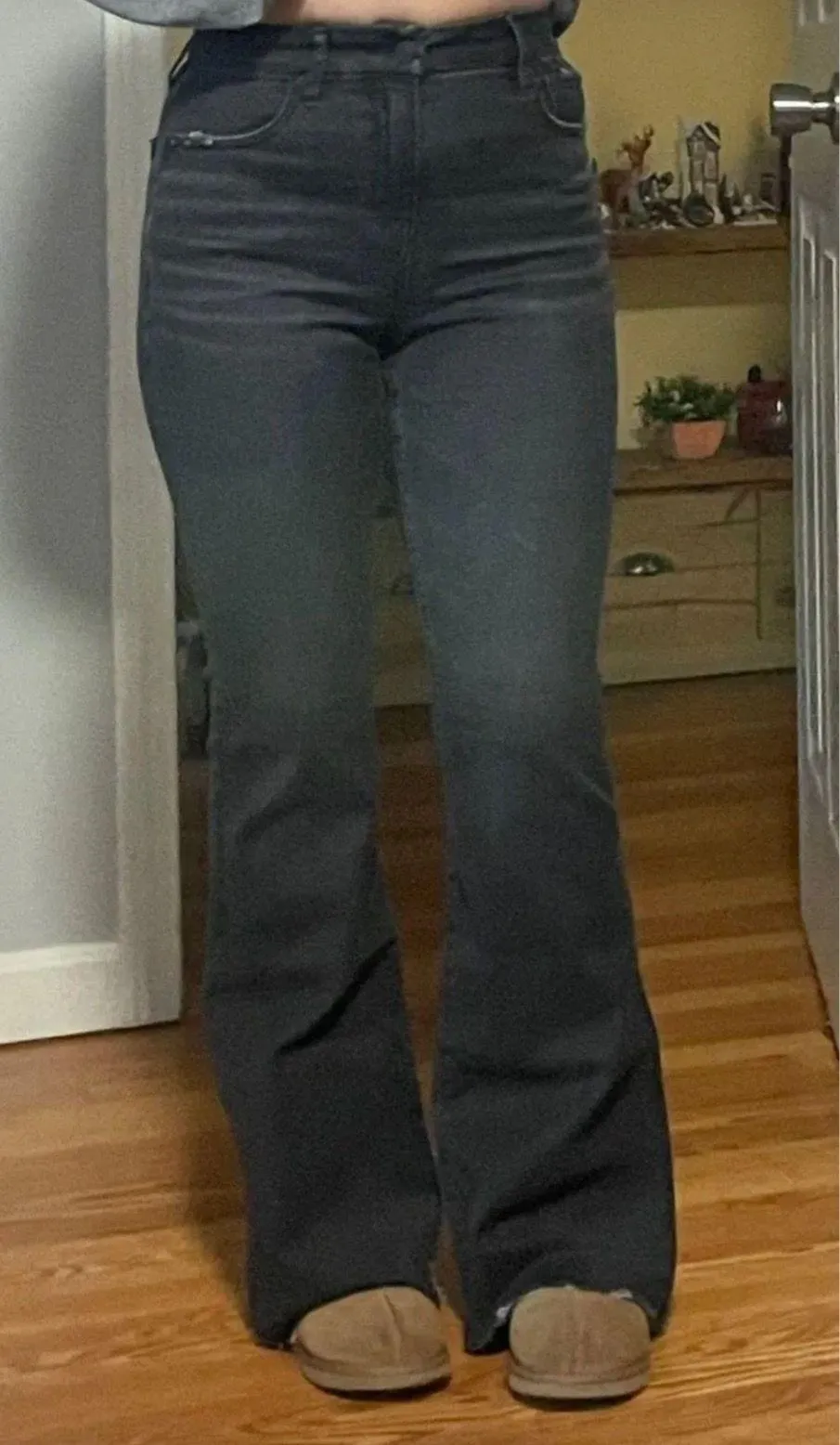 Next Level Stretch Black Curvy Super High-Rise Flare Jeans - Image 3