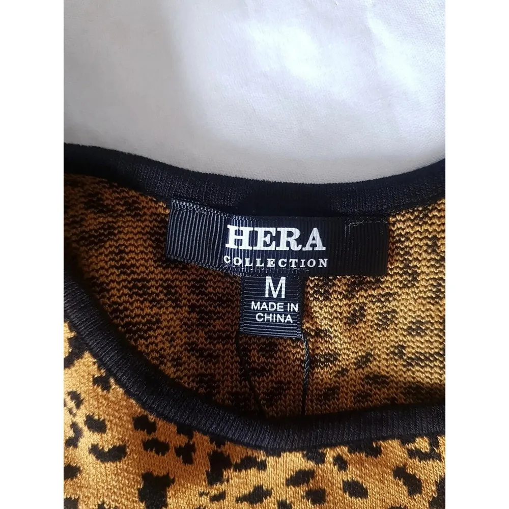 Hera Collection Womens Cheetah Animal Print Crop Top Size Medium Sleevesless - Image 8