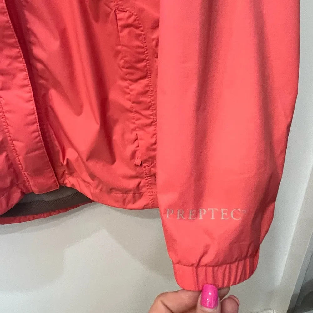 Preptec Rain Jacket in Coral by Lauren James size Large - Image 11