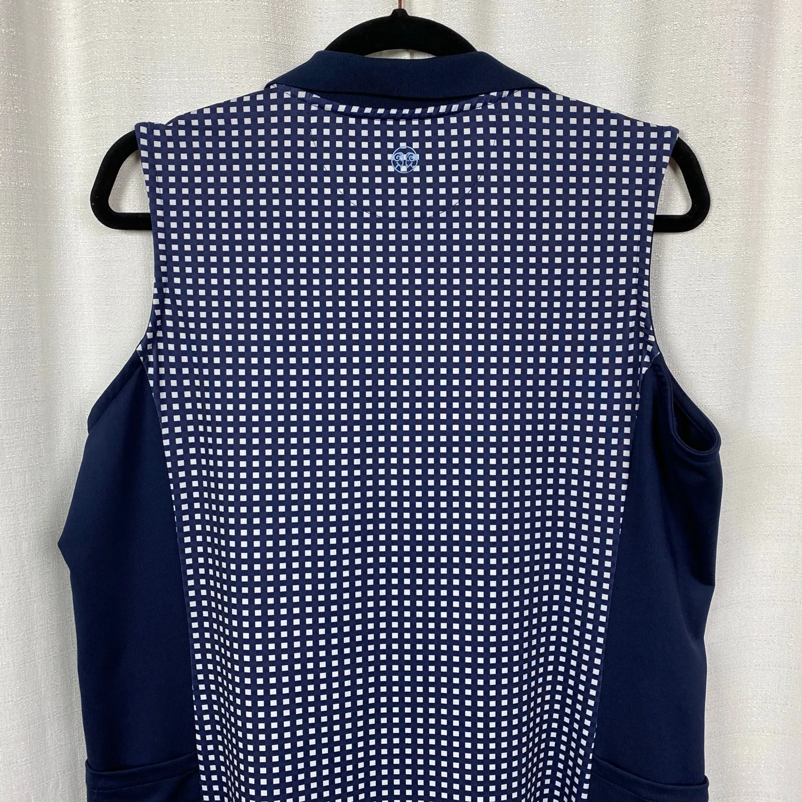 Renwick Golf Navy Blue Gingham Shift Athletic Dress Sz.L Size L - Image 9