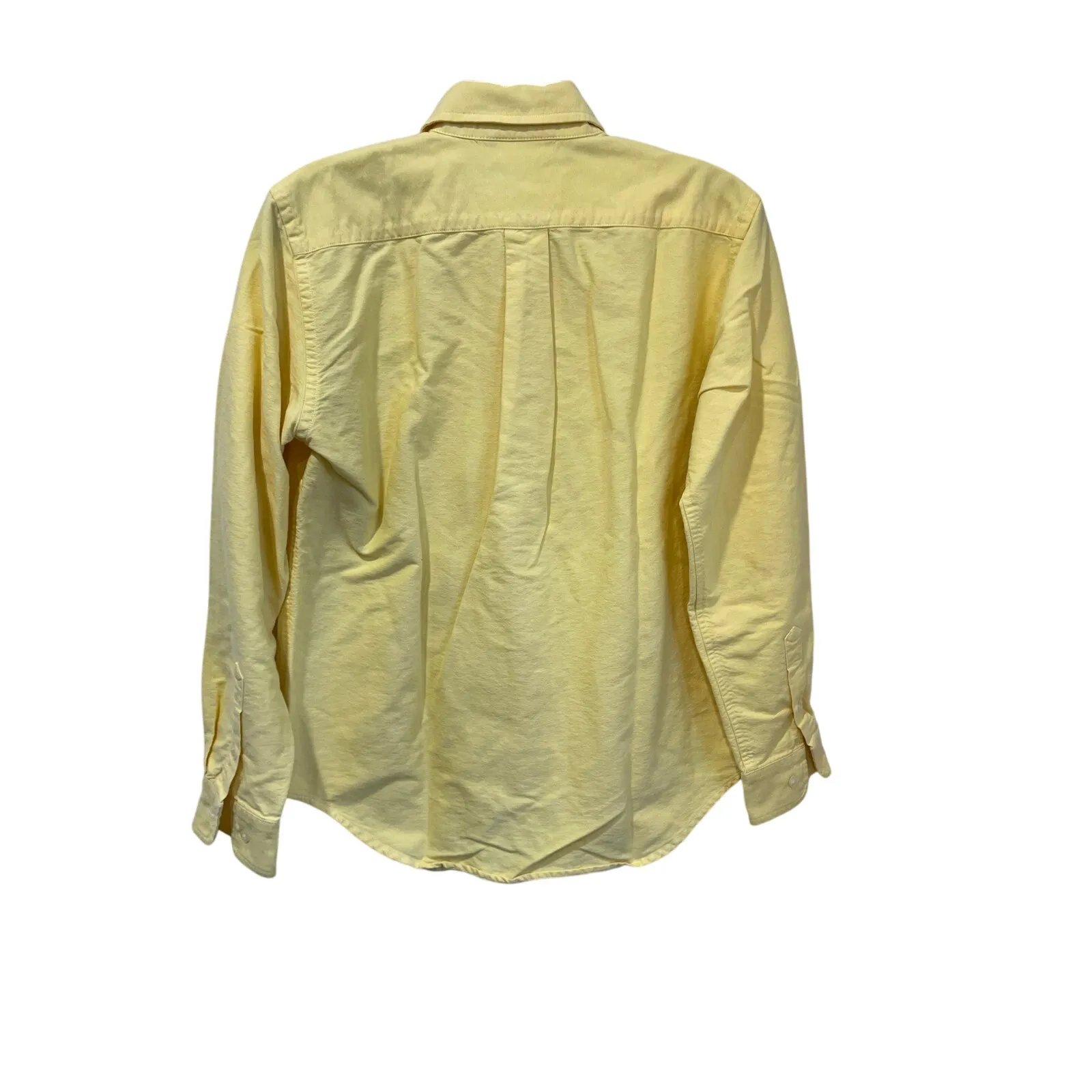 Vintage Ralph Lauren Oxford Button-Up Yellow Shirt Women 6P Classic Preppy - Image 3