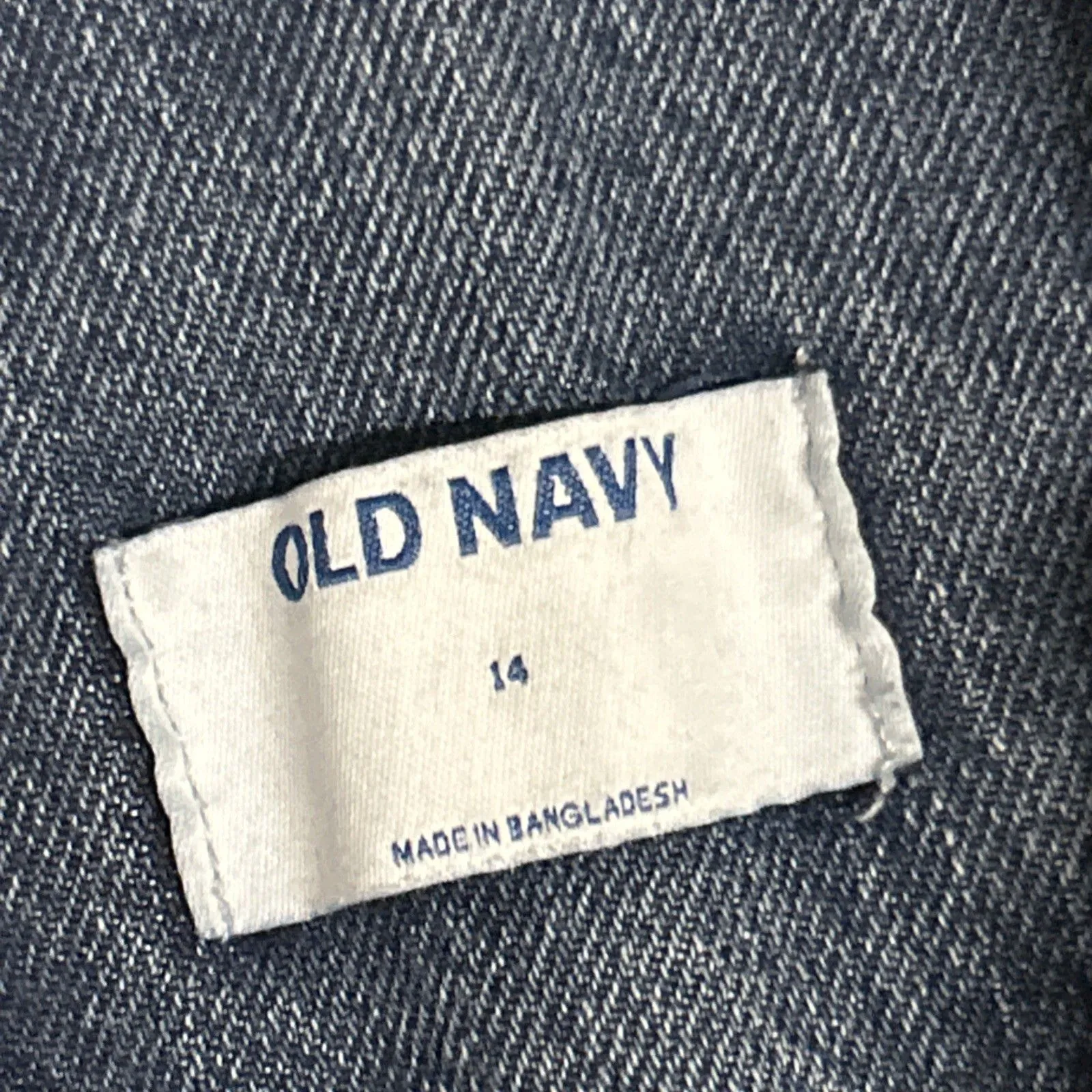 Old Navy Overalls Womens 14 Blue Jeans Denim Bibs Relaxed Adjustable Cotton - Image 5