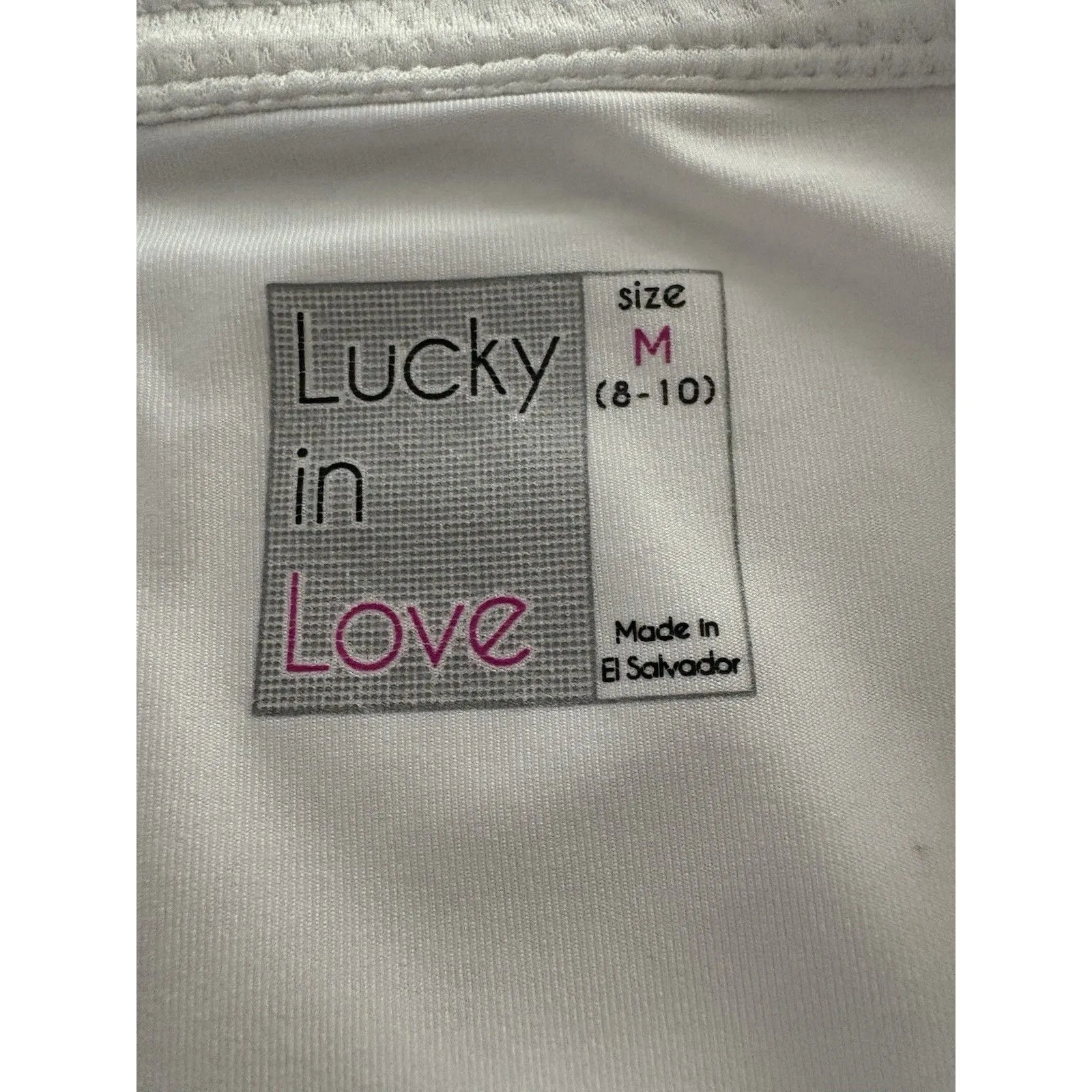 Lucky In Love Skort Skirt Size M White Tiered Pleats Tennis Golf Pickleball Size M - Image 5