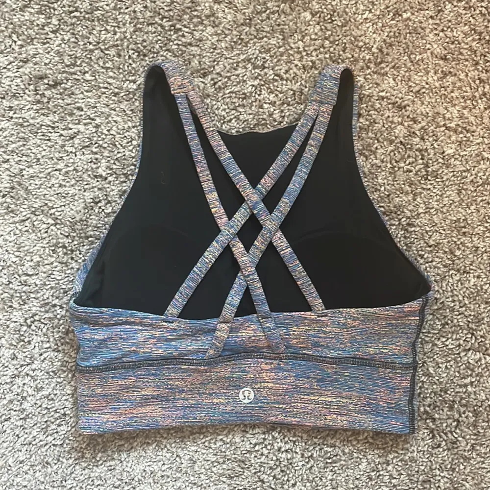 Lululemon energy bra high neck long line color multi - Image 3