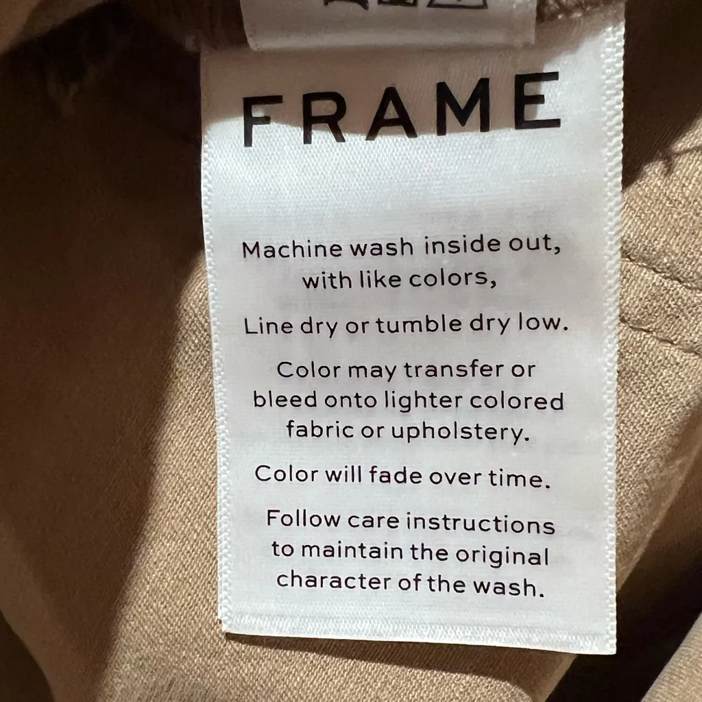 FRAME Paperbag High-Rise Raw‎ Hem Stretch Cotton Mini Skirt Cargo Multi Size 27 - Image 17