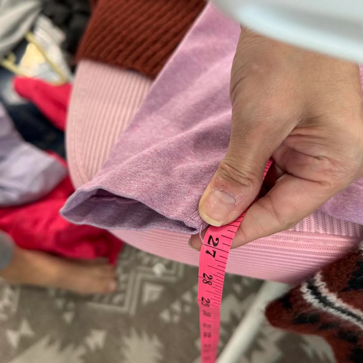 Cute Women’s Leggings Size M Pink Size M - Image 6