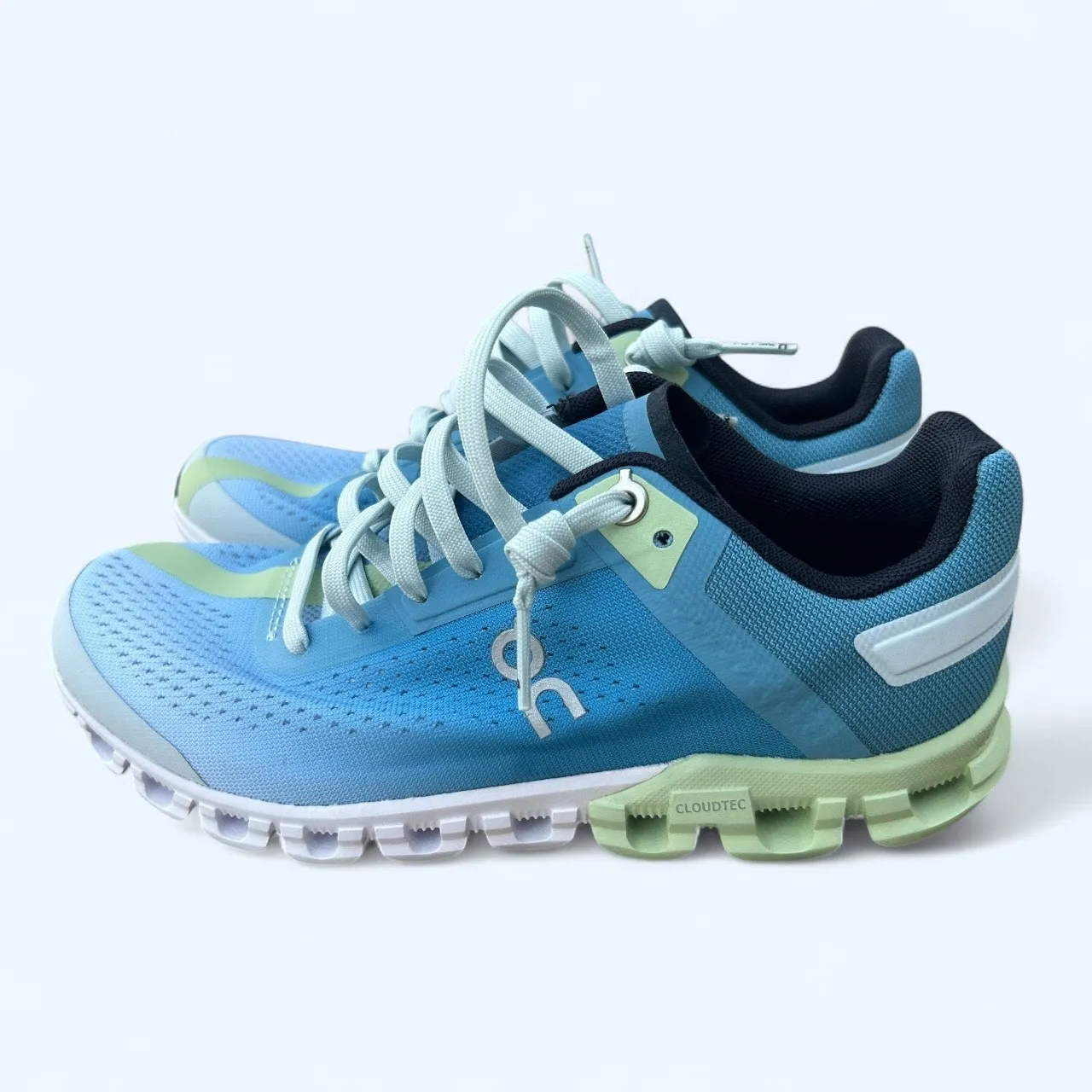 NEW On Cloudflow 3.0 Running Athletic Sneakers Women's 5.5 M Niagara Meadow Blue - Image 7