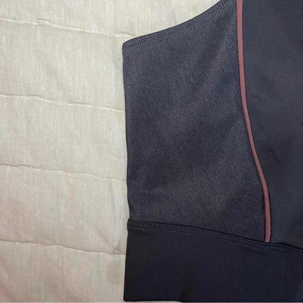 Under Armour Misty Copeland Asymmetrical Gray Sports Bra Crop Top Size Small - Image 10