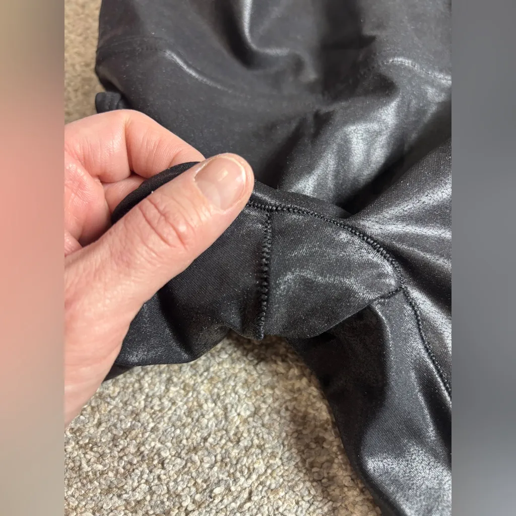 SPANX Leggings Faux Leather Black Womens Size S Shapewear leggings - Image 3