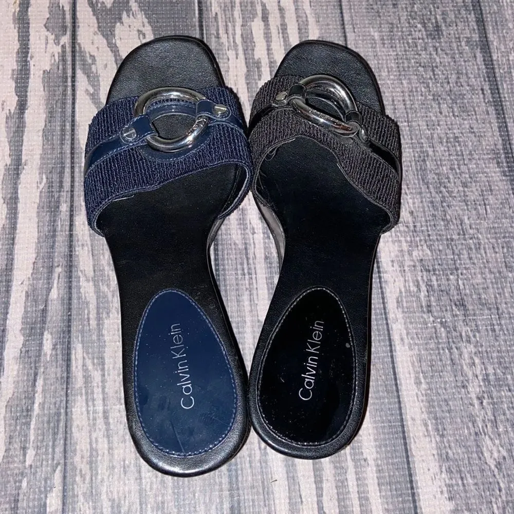 Calvin Klein Black Shoes Size 6M Black - Image 2