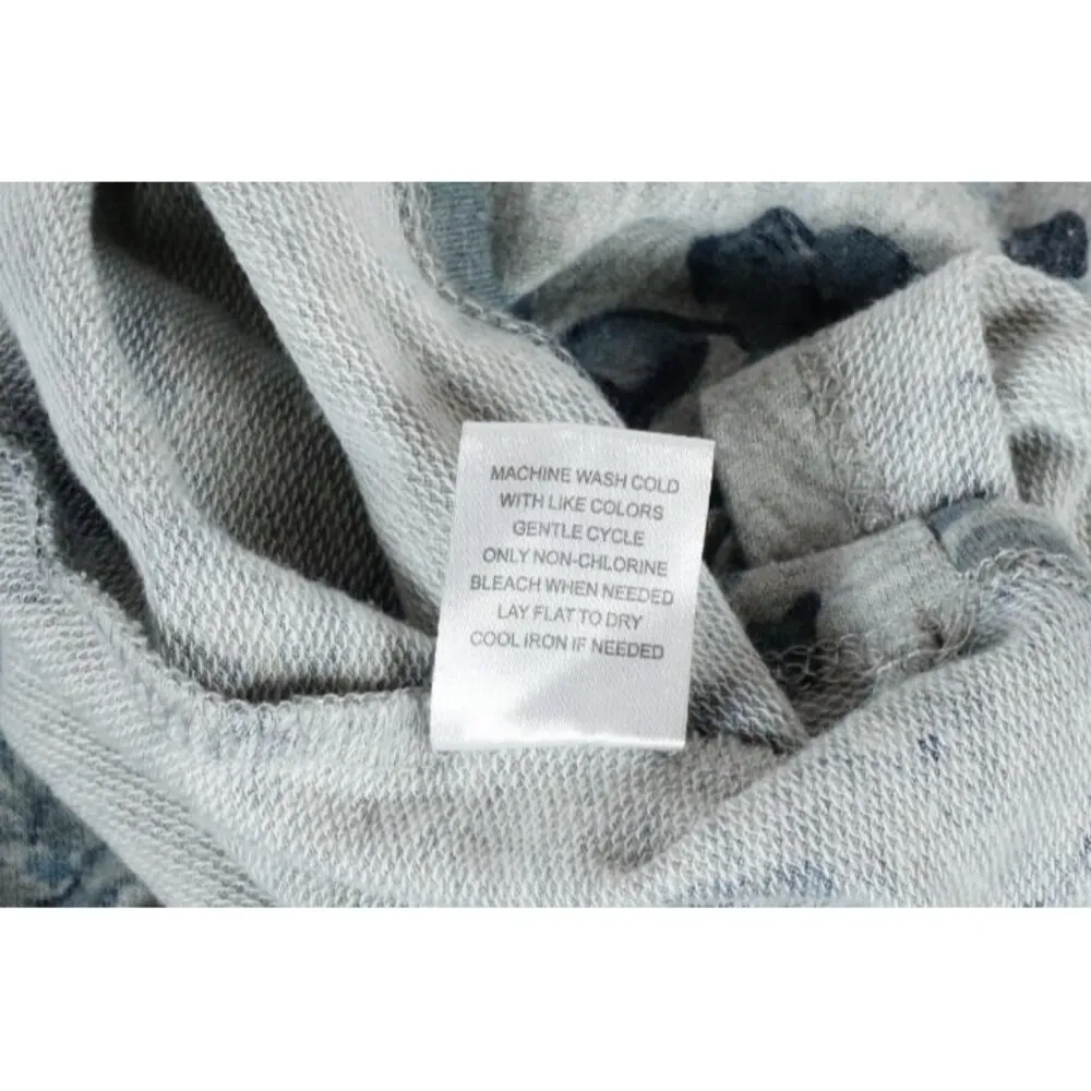 Fred David Woman's Large Soft Floral Long Sleeve Top with Twist Detail High Low - Image 6