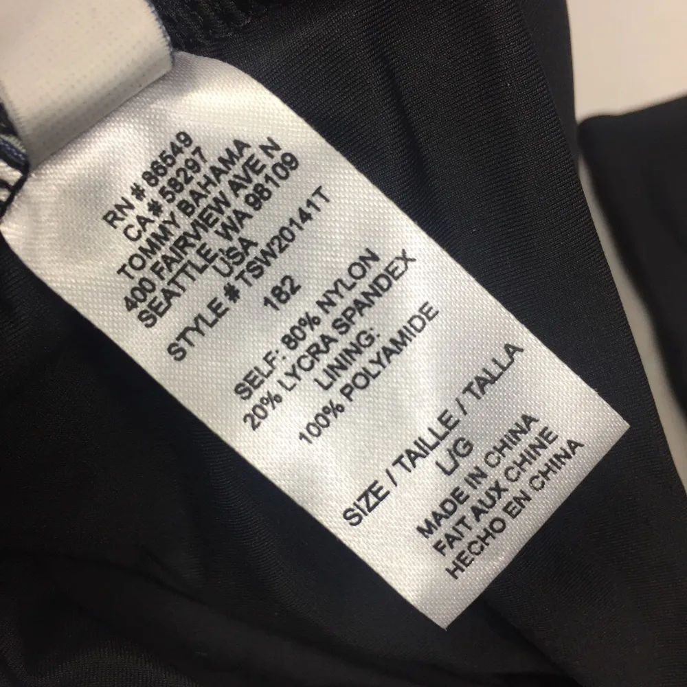 Tommy Bahama Pearl Twist Front Underwire Bikini Top Black L - Image 6