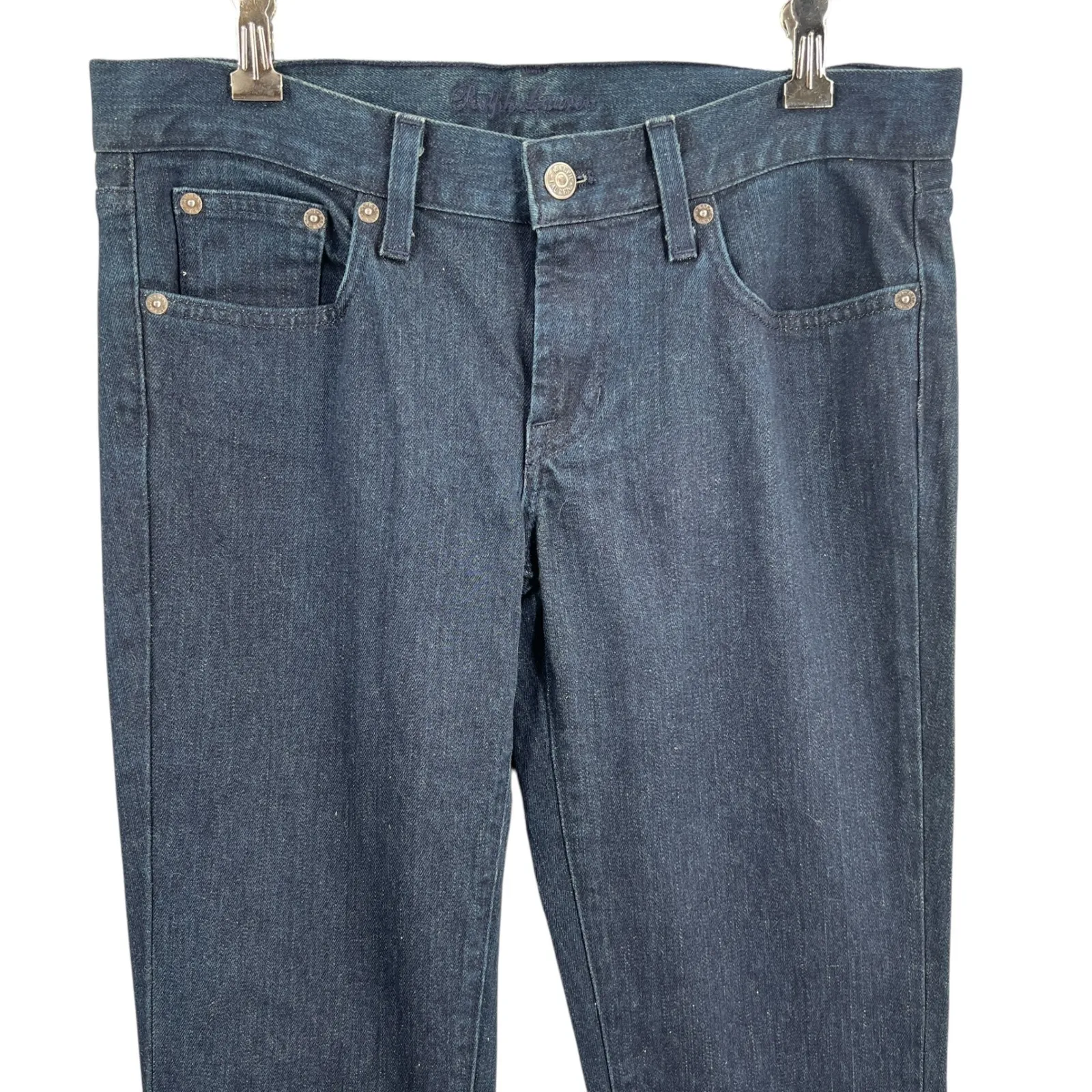 Ralph Lauren Black Label Jeans Dark Wash Bootcut Denim Size 29 Womens 35" Inseam - Image 2