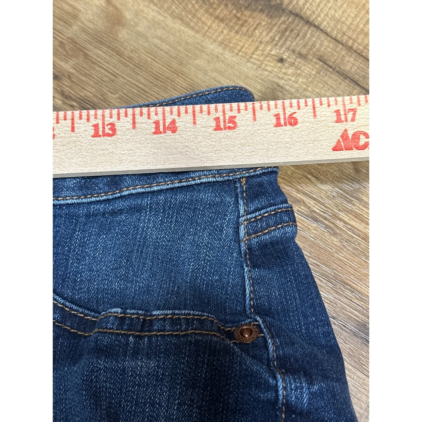 Maurices Dark Wash Skinny Jeans Women Size Large Regular Stretch Denim - Image 3