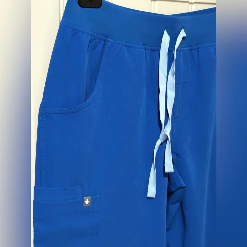 Figs Royal Blue Kade Cargo Scrub Pants NWT - Image 9