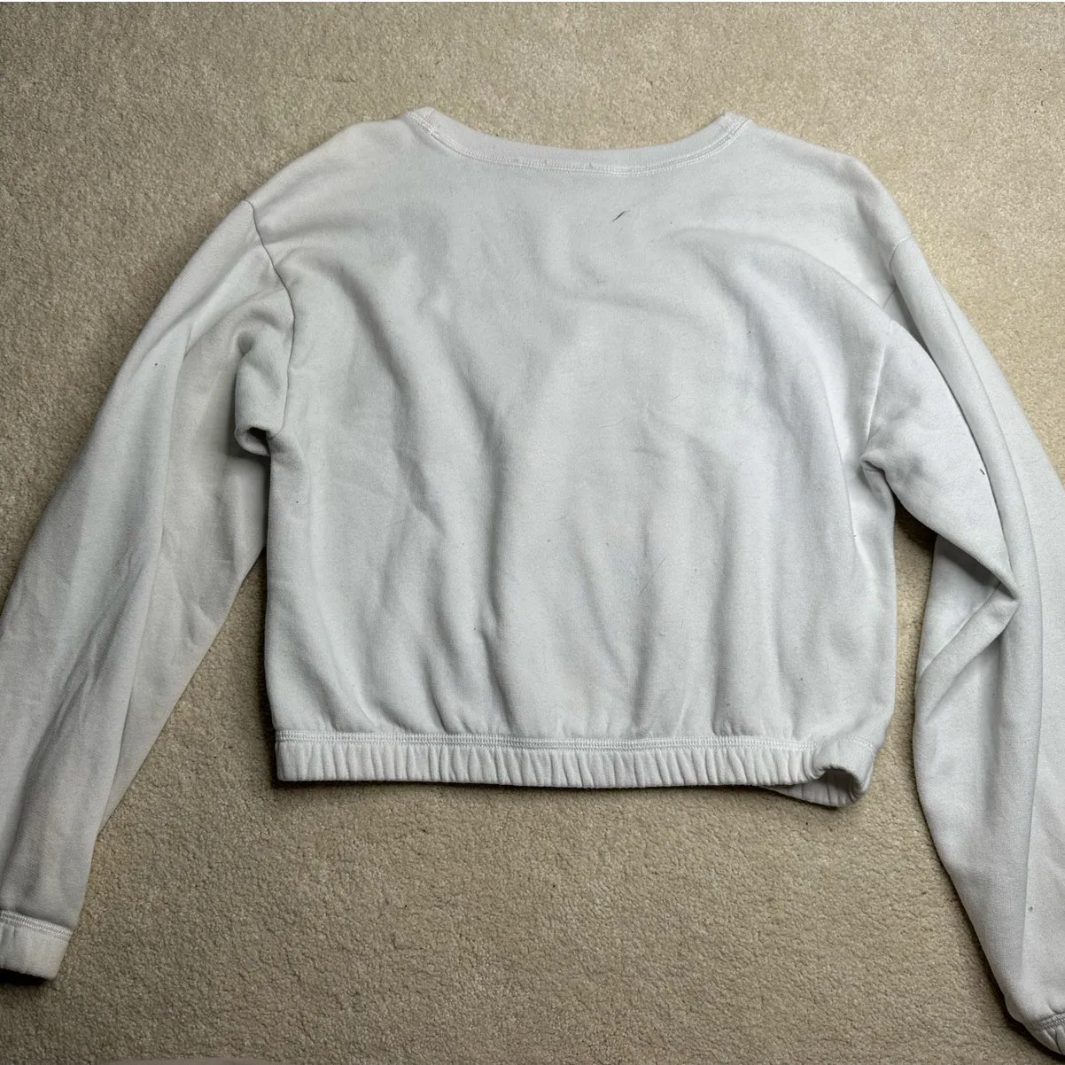 Abercrombie: Rainbow Striped Cropped Sweatshirt - Image 5