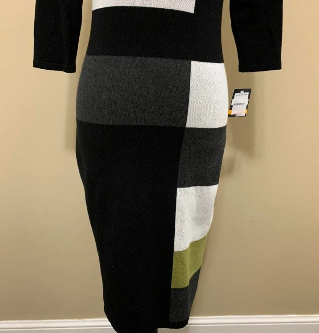 Gabby Skye Colorblock Sweater Dress - Image 8