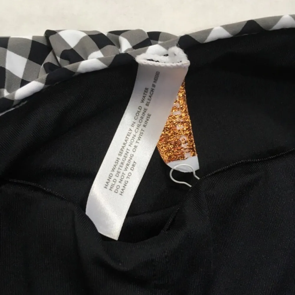 Tart Collections Gingham Ruffle One Piece Swimsuit Black Size XS - Image 7