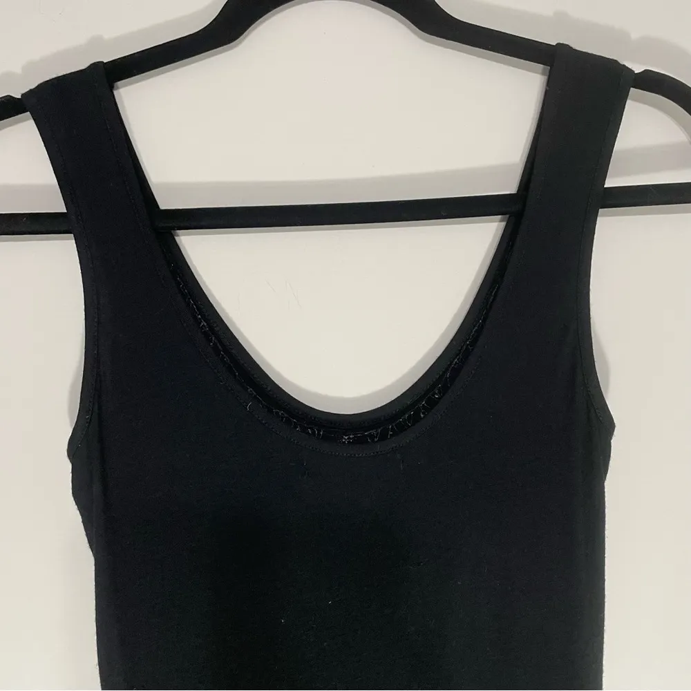 Arden B Mini Dress XS Black Tank Top Gold Sequin Blue Embroidered Jersey Knit - Image 10