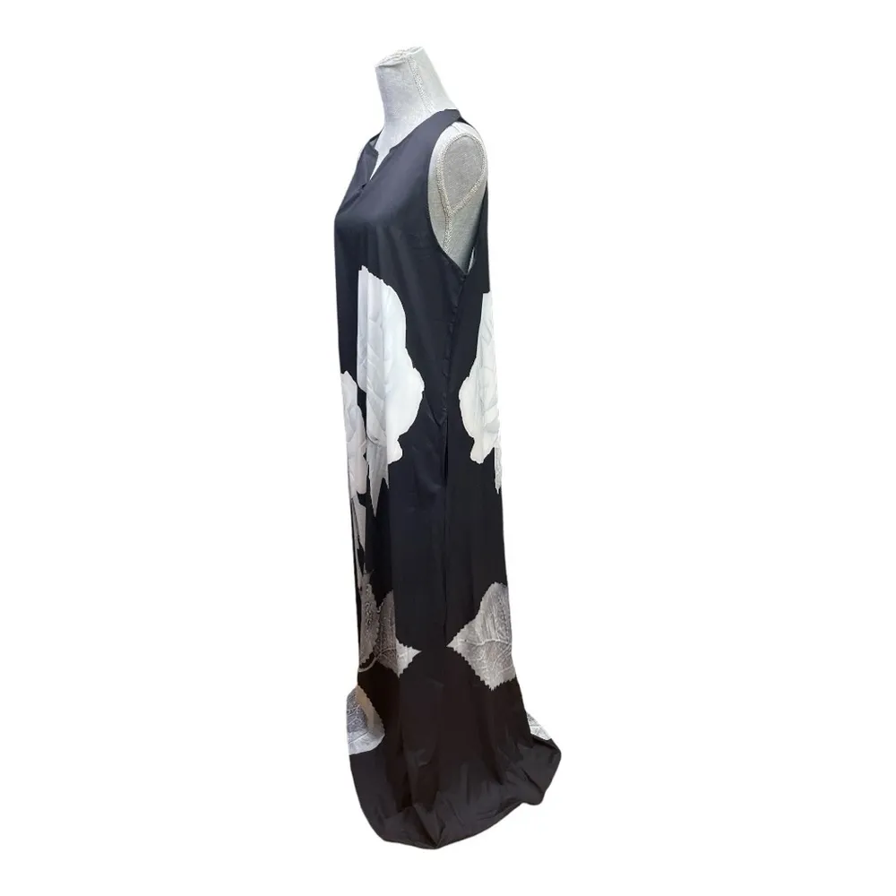 SHEIN Black w/ White roses sleeveless dress. Size XXL - Image 5