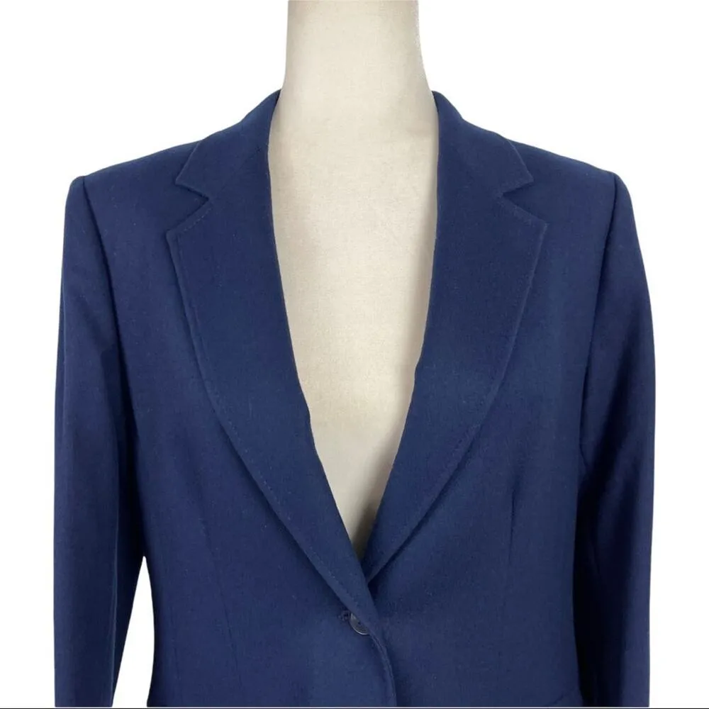 Vintage Pendleton 1950s Gold Tag 100% Virgin Wool Single Breasted Blue Blazer 12 - Image 5