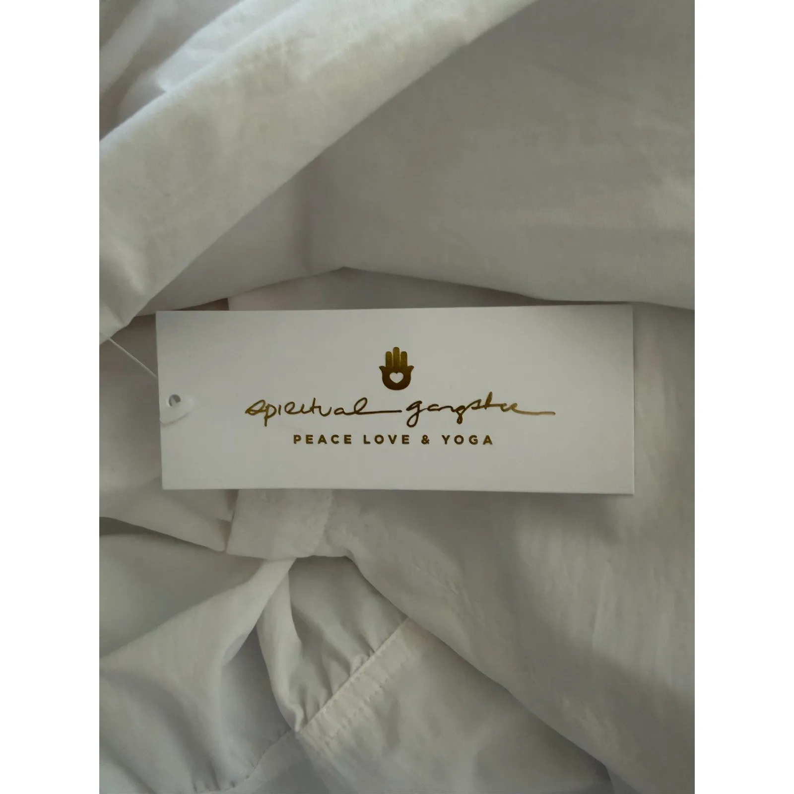 Spiritual Gangster Bridget Crop Zip Jacket / Vest 2-Way Bright White Small NWT - Image 11