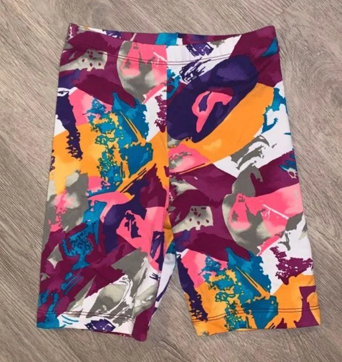 Danskin Abstract Paint Biker Shorts - Image 3