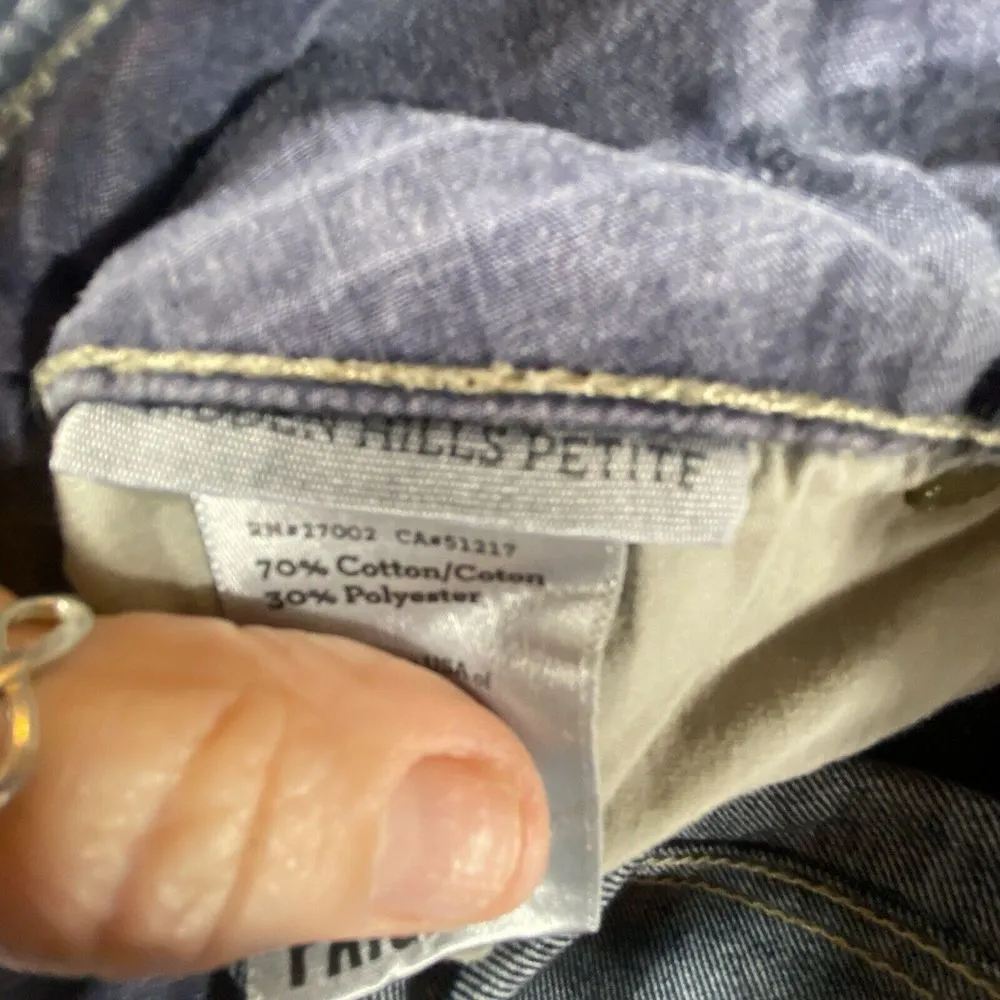 Paige Jeans‎ Hidden Hills Women's  30x29.5 Mid Rise Dark Wash Flared Slimming - Image 13