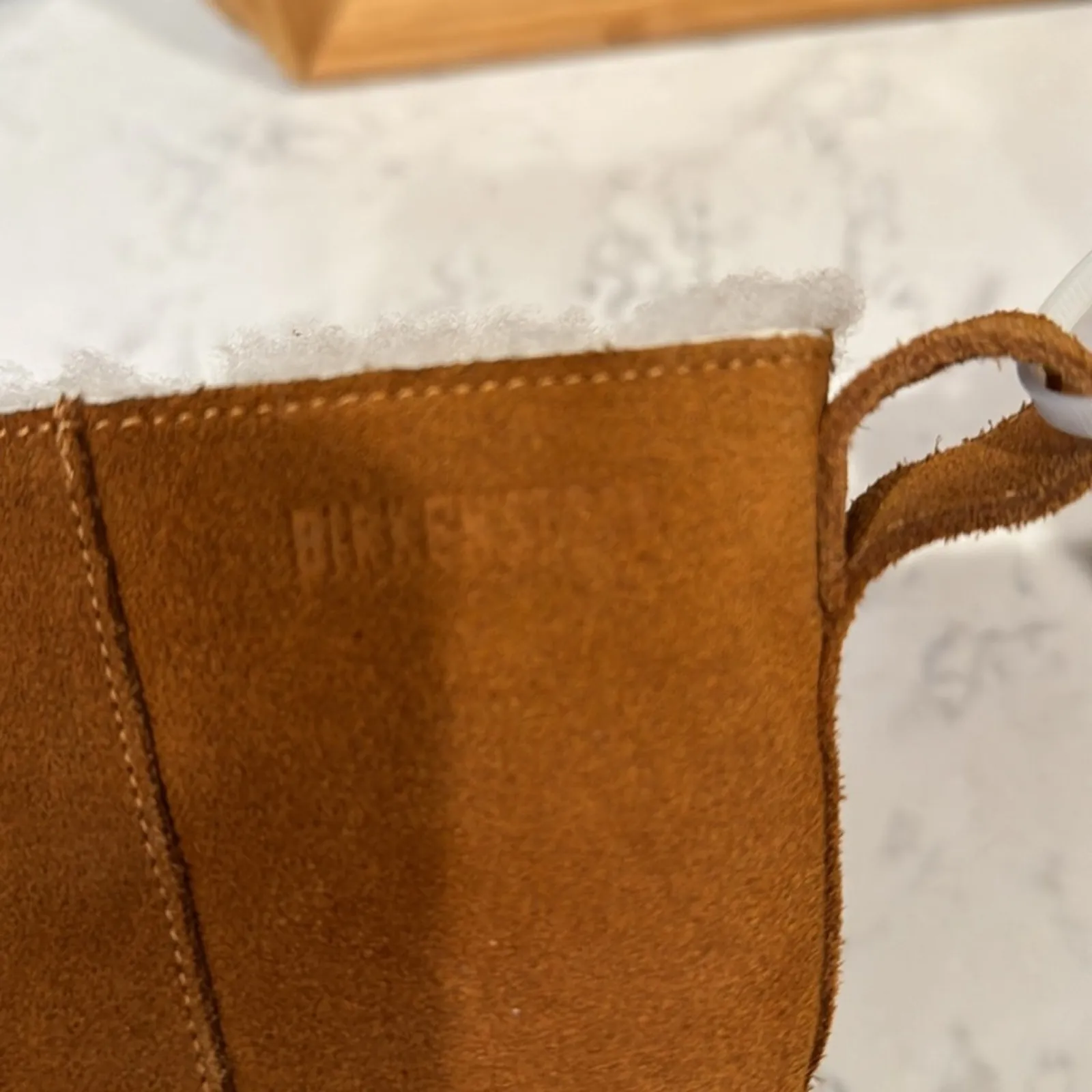 Birkenstock Lahti Mink Brown Suede Shearling boots bohemian western size 36 - Image 9