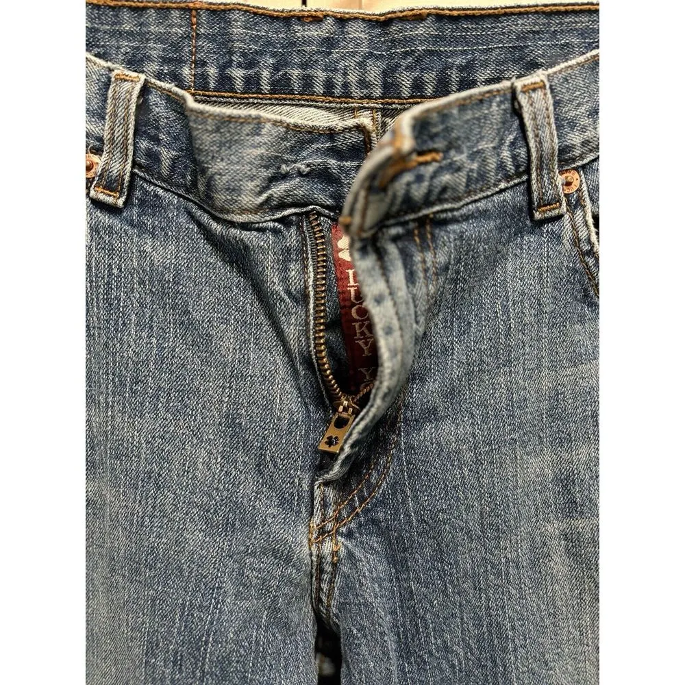 Lucky Brand Dungarees Classic Fit Straight Denim Jeans 10/30 Mid‎ Rise Med Wash - Image 2