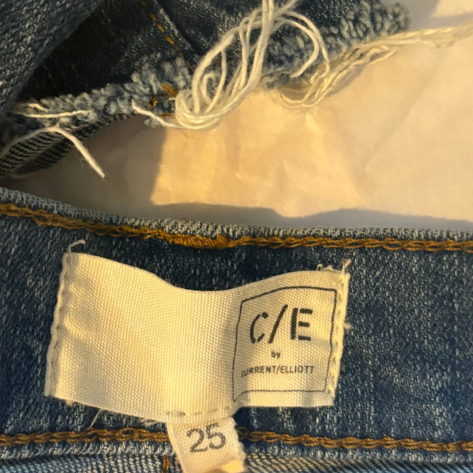 Current Elliott Wide Leg Carpenter Jeans - size 25 - Image 6