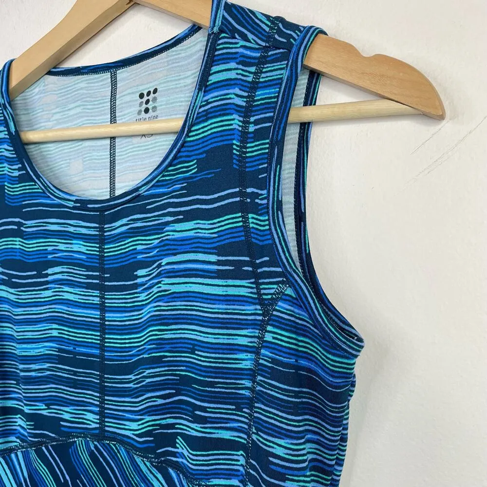 Buttah Fit and Flare sleeveless Dream Dress Sonar Stripe womens XS - Image 3