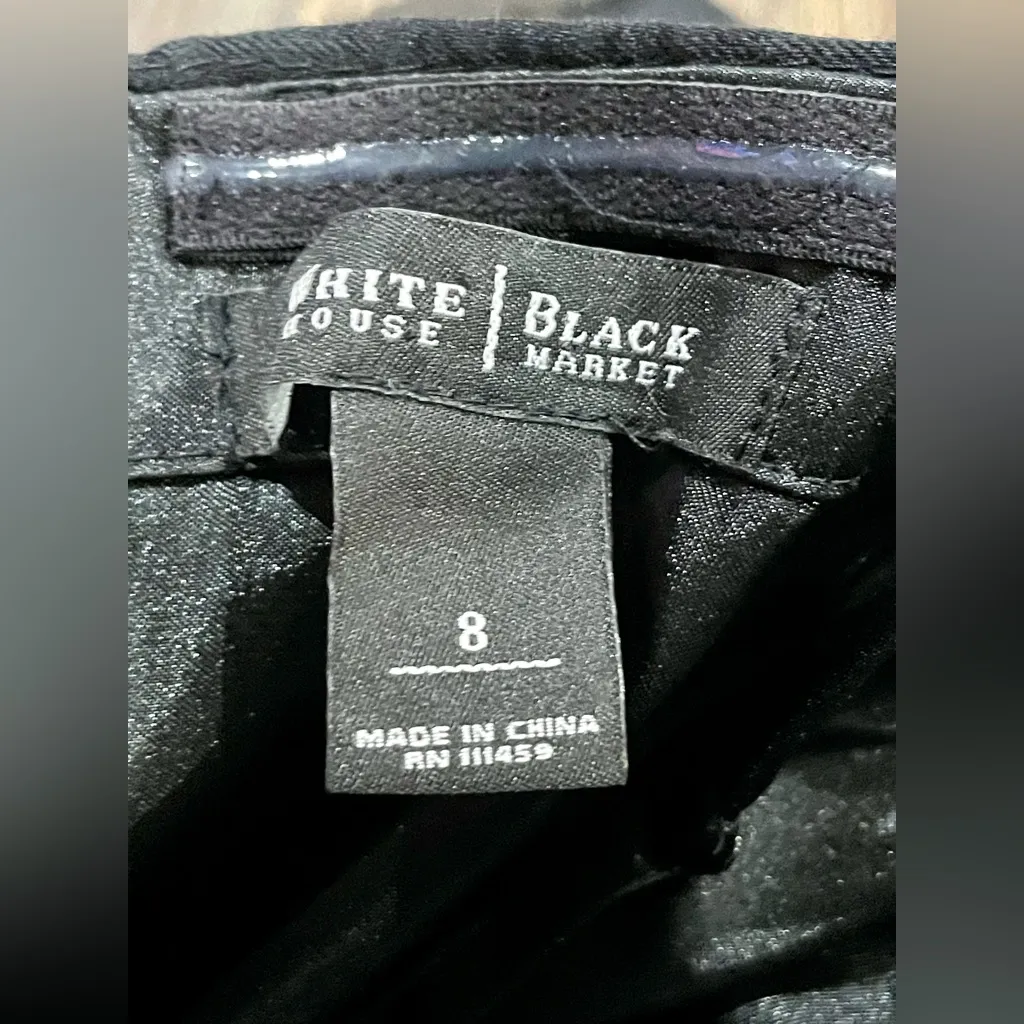 White House Black Market Ribbon Stripe Strapless Cocktail Dress - Sz 8 - EUC - Image 10