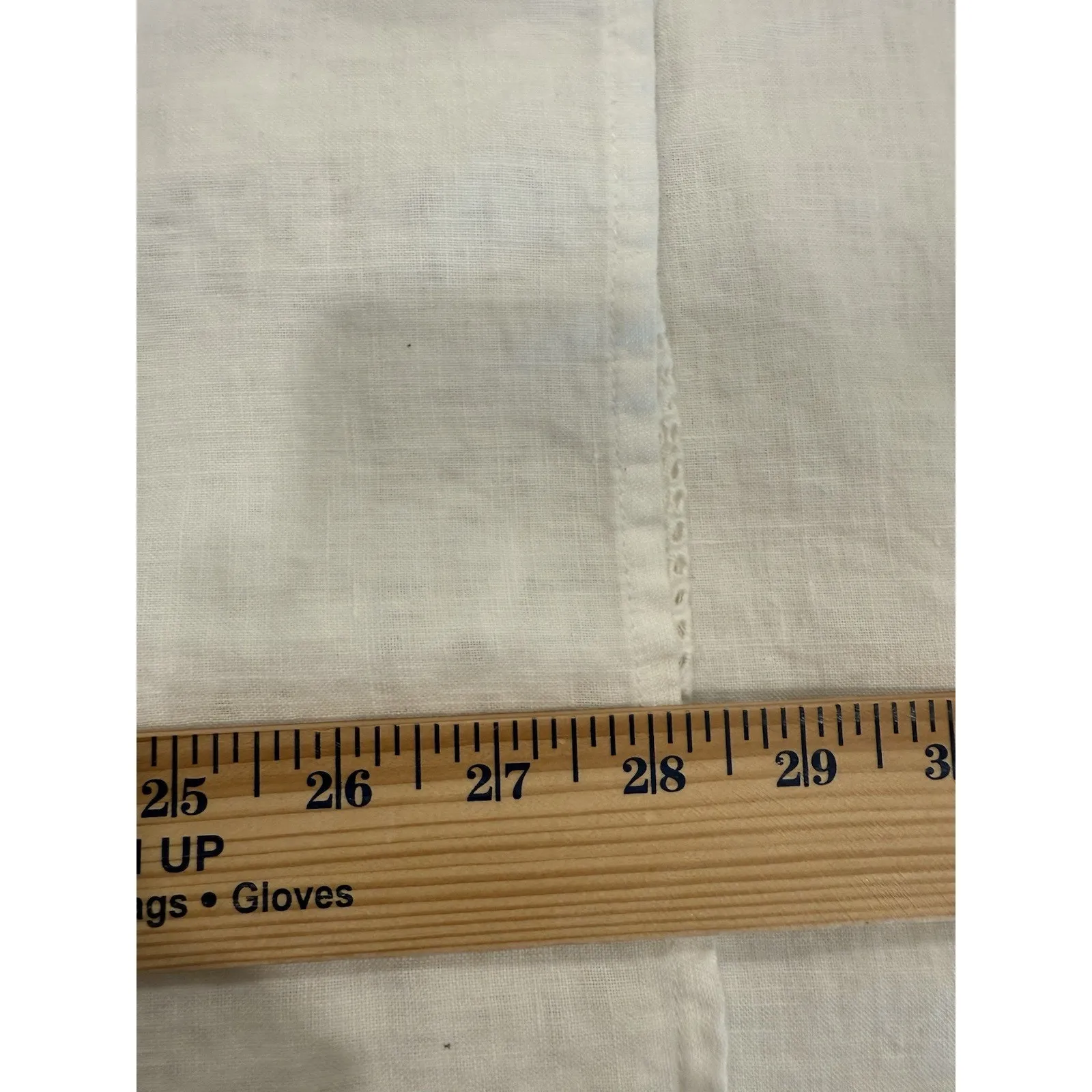 J.JILL Love Linen White Button Down Long Sleeve shirt Top Embroidered Lace Sz L Size L - Image 11